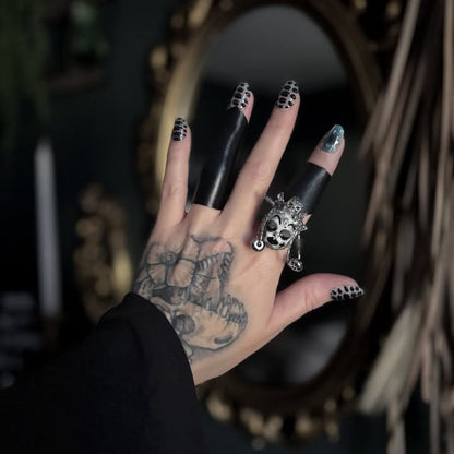 Skull Butterfly Bell Ring