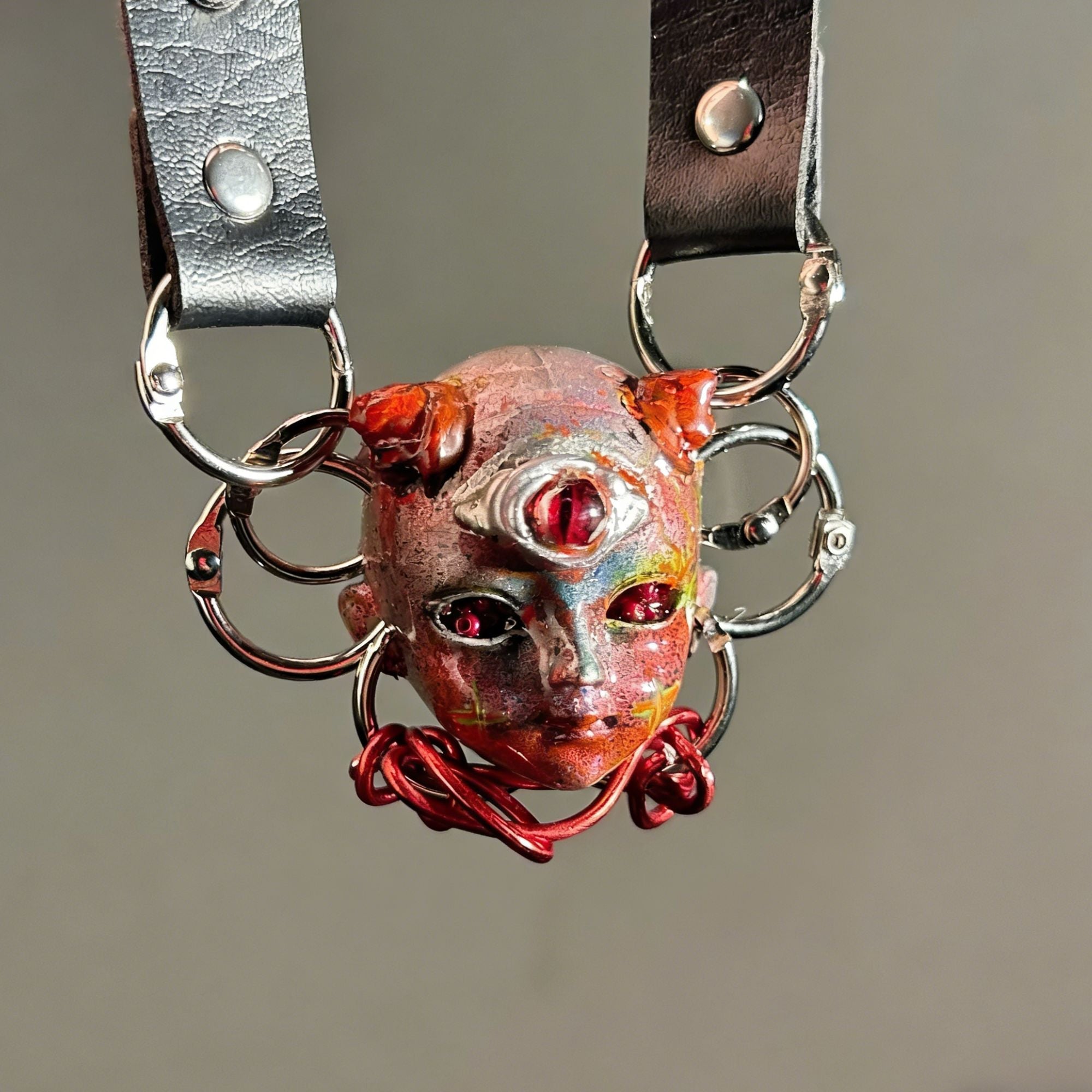 Devil's Eye Rivets Choker