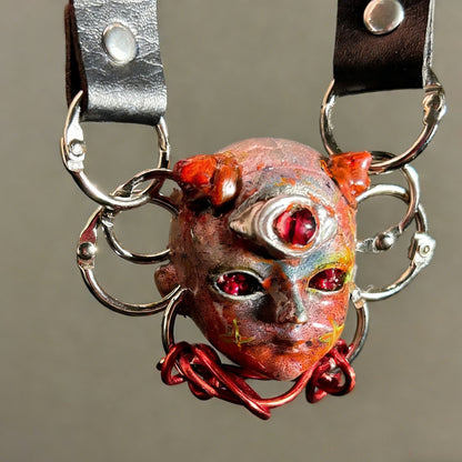 Devil's Eye Rivets Choker