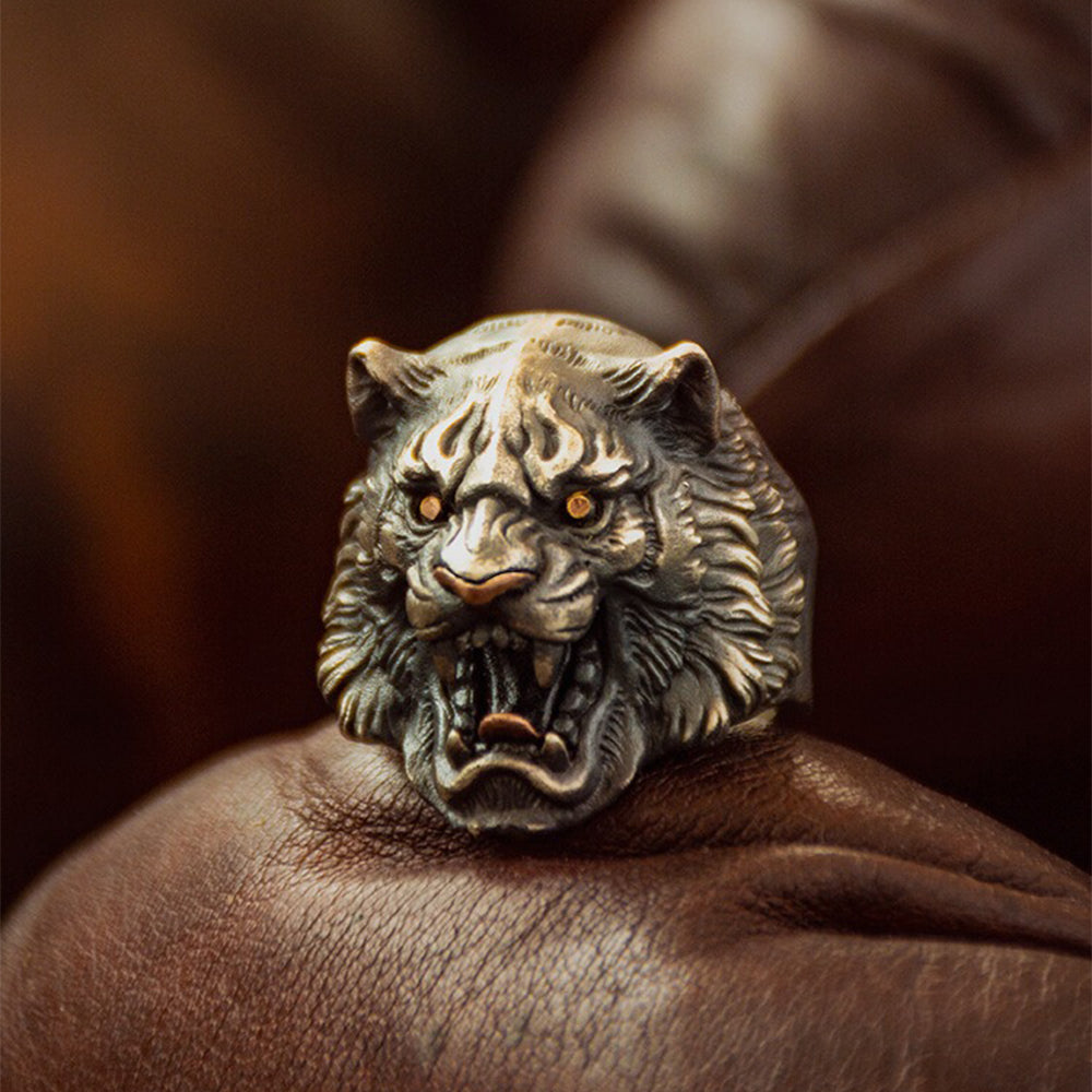 Black Tiger Sterling Silver Ring