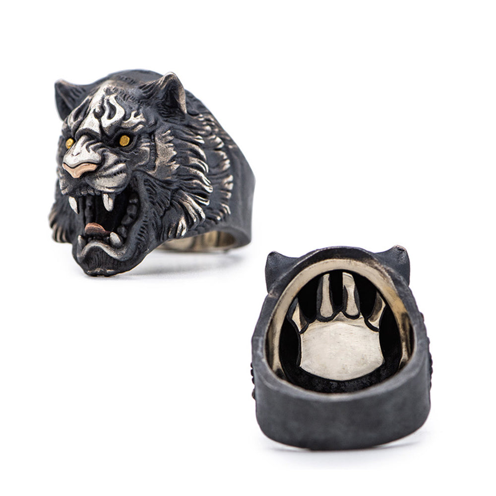 Black Tiger Sterling Silver Ring