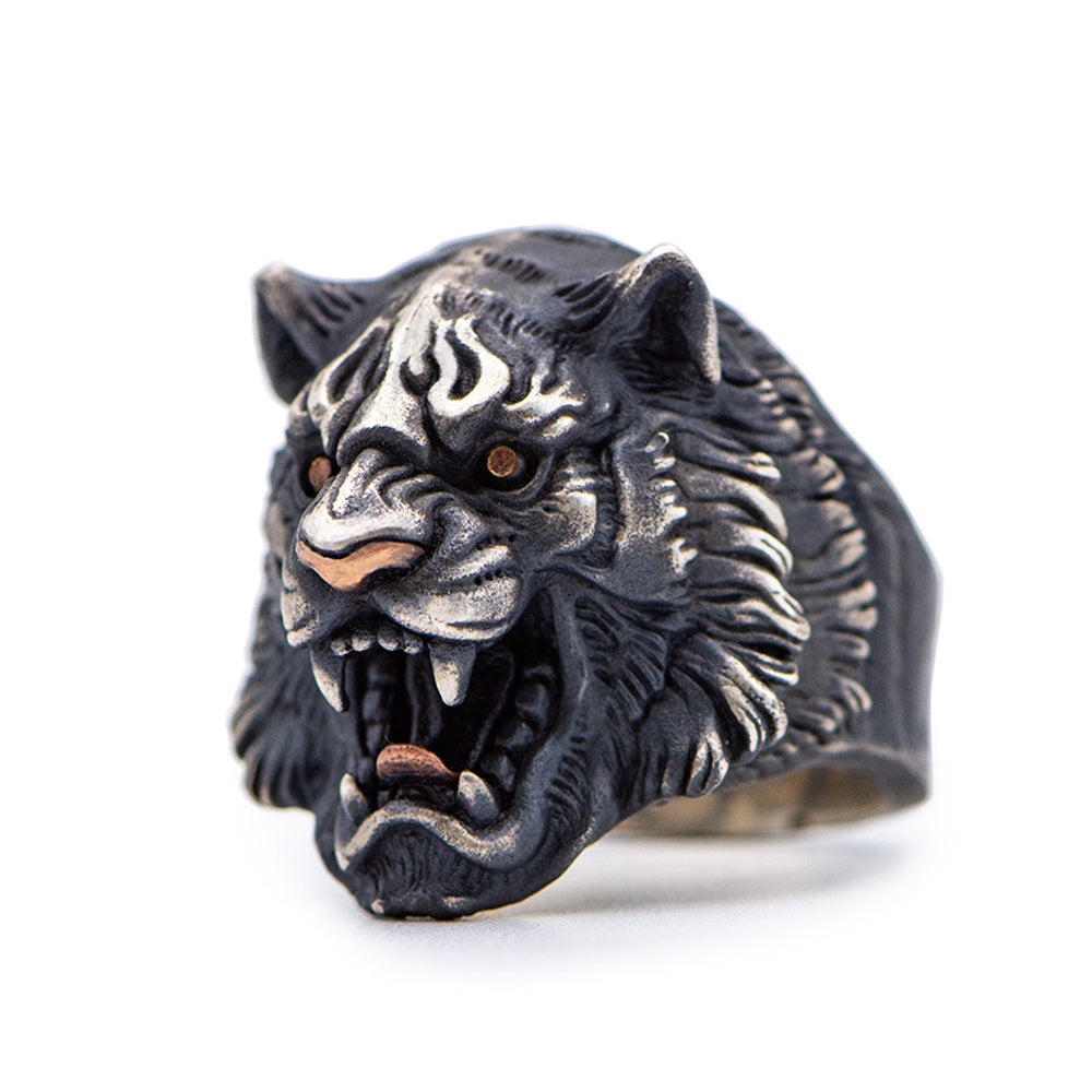 Black Tiger Sterling Silver Ring