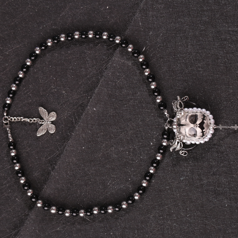 Black & Silver Gothic Necklace