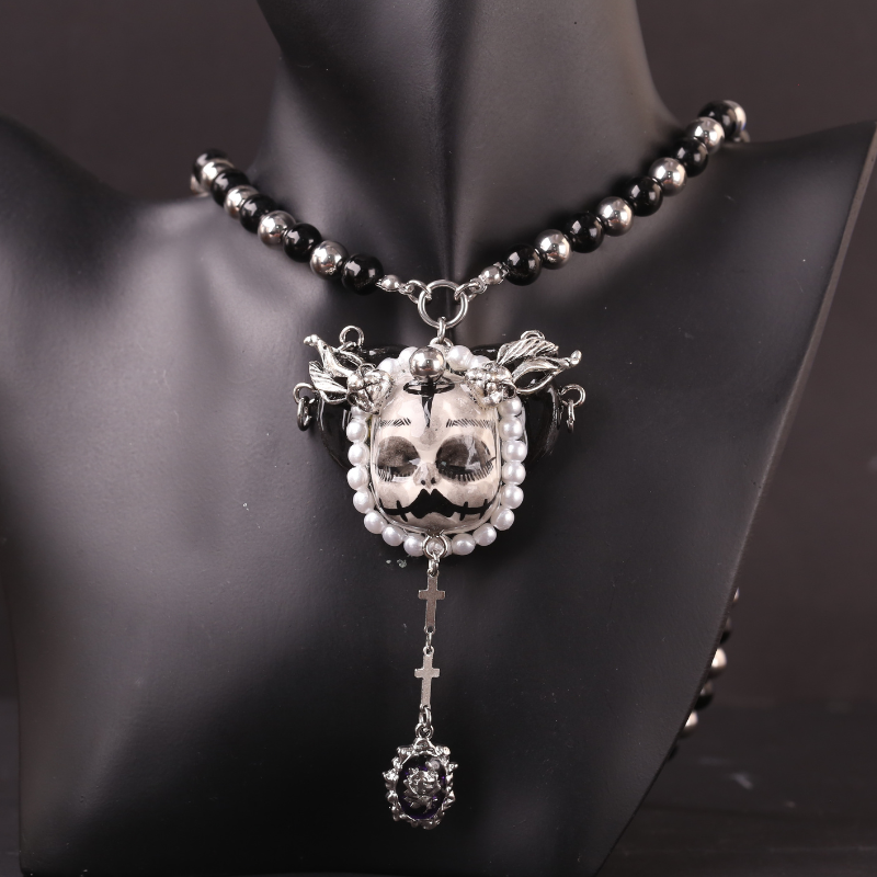Black & Silver Gothic Necklace