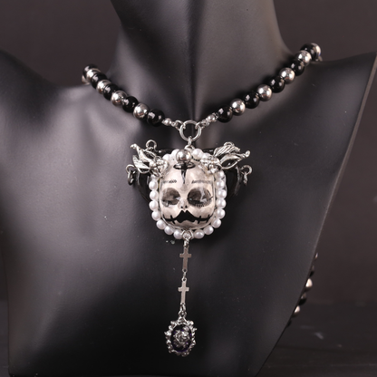 Black & Silver Gothic Necklace
