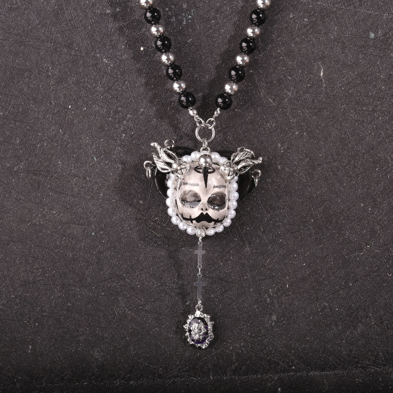 Black & Silver Gothic Necklace