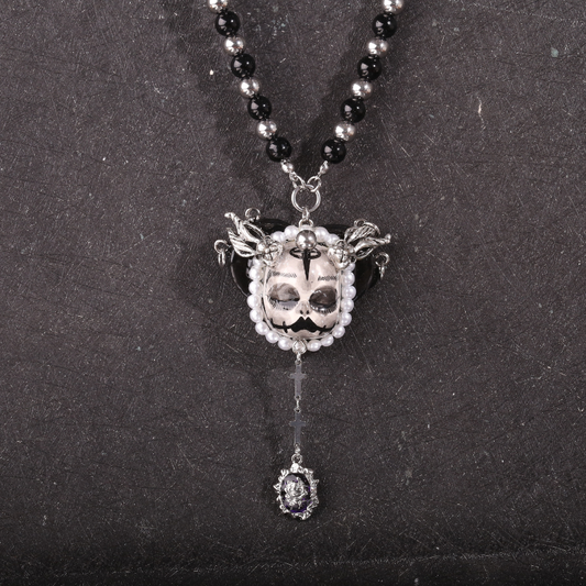 Black & Silver Gothic Necklace