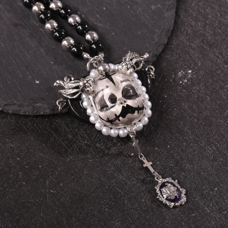 Black & Silver Gothic Necklace