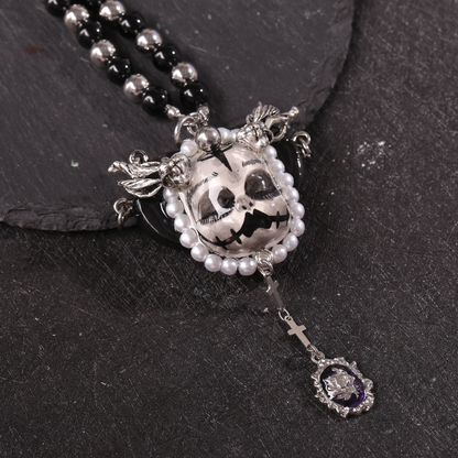 Black & Silver Gothic Necklace