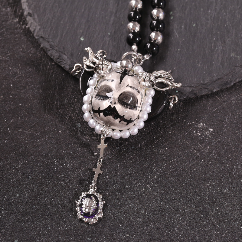 Black & Silver Gothic Necklace