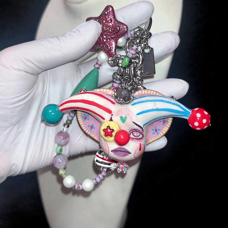 Colorful Pupil Clown Bag Charm
