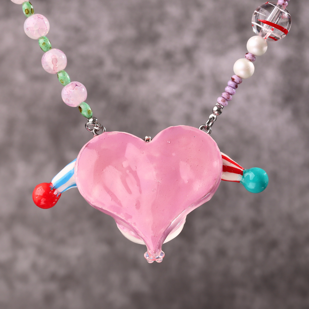 Colorful Pupil Clown Necklace