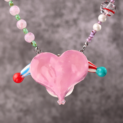 Colorful Pupil Clown Necklace