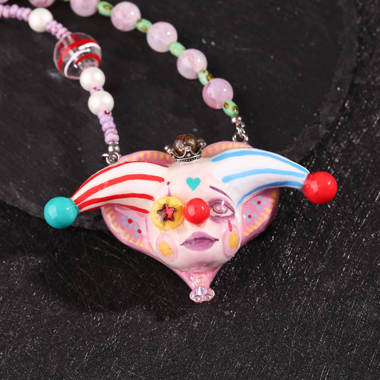Colorful Pupil Clown Necklace