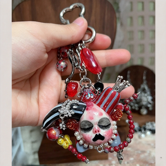 Crimson Circus Nightmare Bag Charm