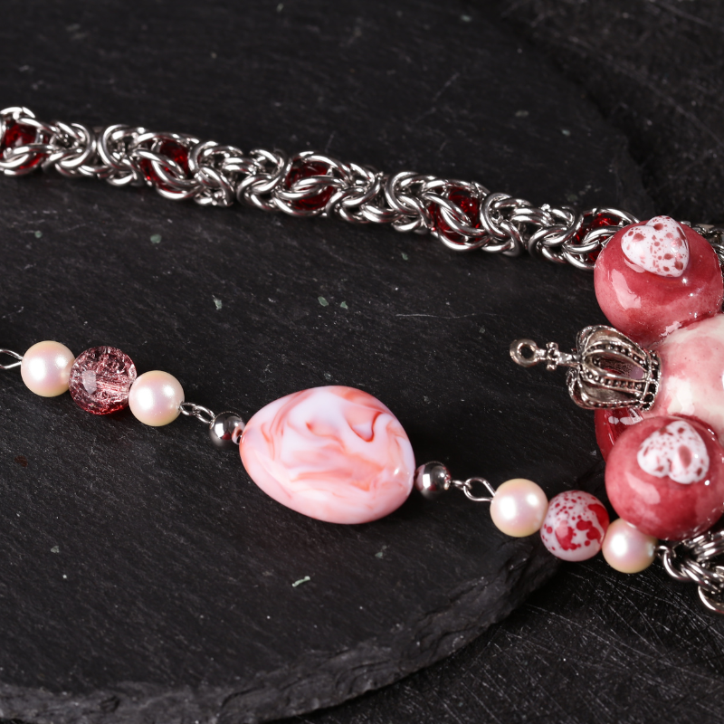 Crimson Crown Blood Cross Necklace