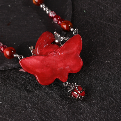 Crimson Doll Necklace
