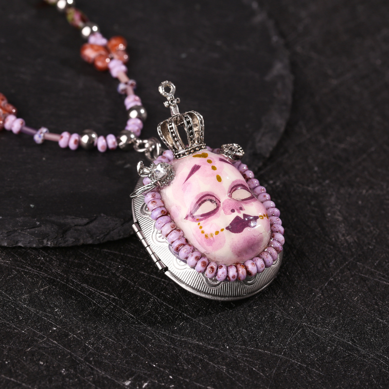 Crown Gothic Doll Necklace