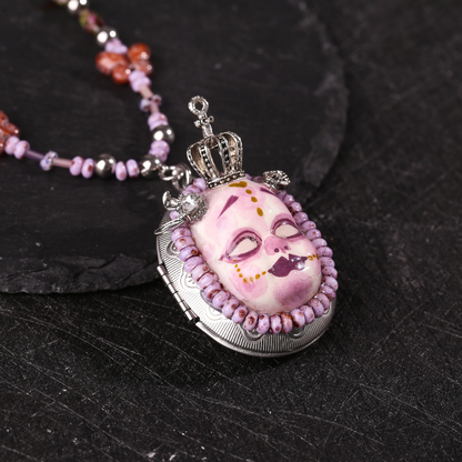 Crown Gothic Doll Necklace