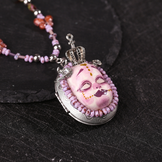 Crown Gothic Doll Necklace