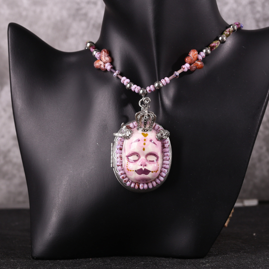 Crown Gothic Doll Necklace