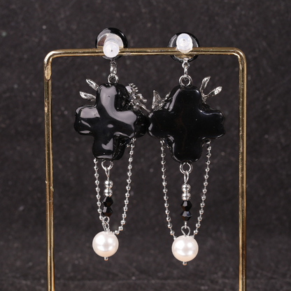 Dark Gothic Sleeping Doll Earrings