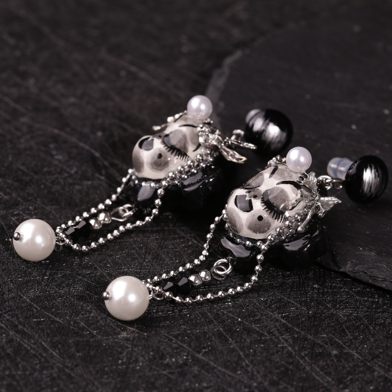 Dark Gothic Sleeping Doll Earrings