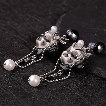 Dark Gothic Sleeping Doll Earrings