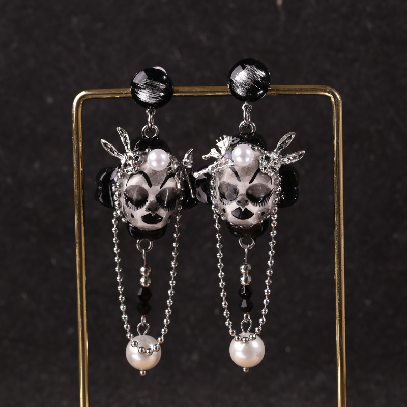 Dark Gothic Sleeping Doll Earrings