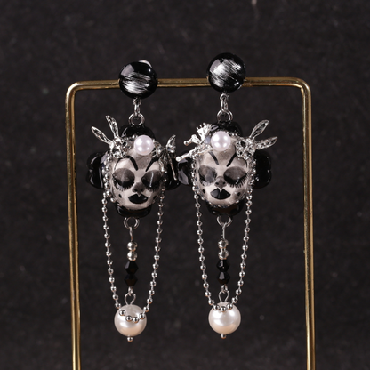 Dark Gothic Sleeping Doll Earrings