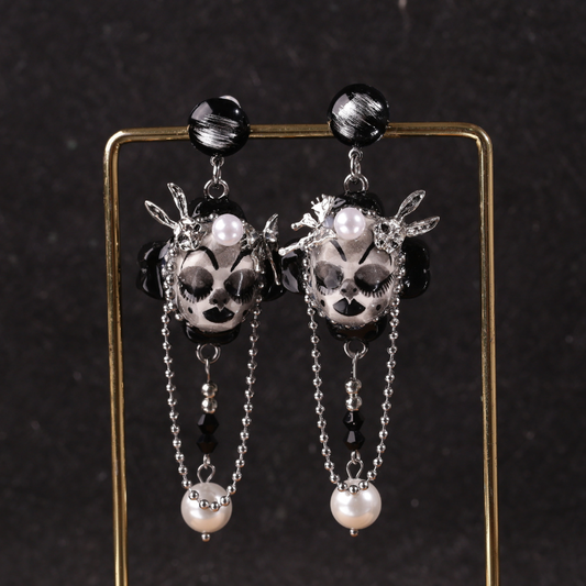 Dark Gothic Sleeping Doll Earrings