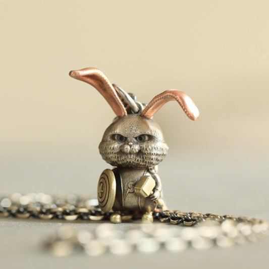 Distressed Rabbit Captain Pendant