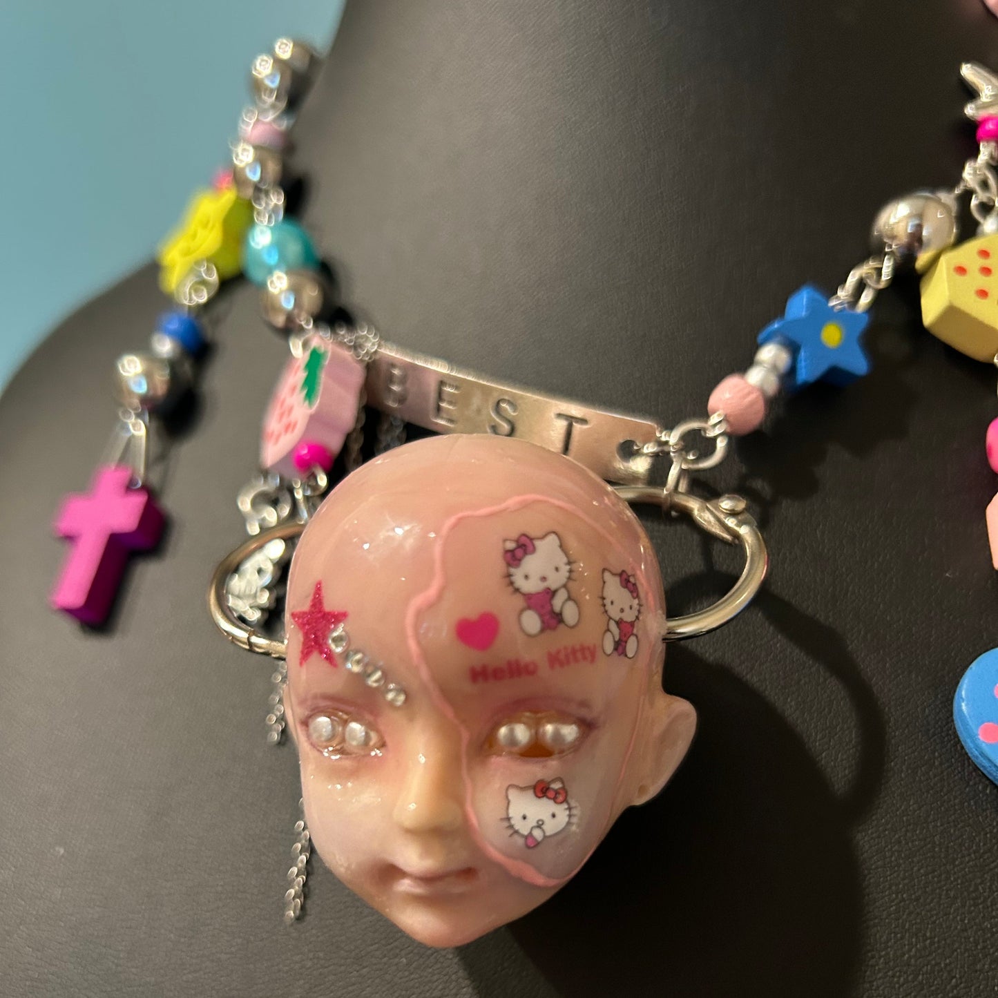 Dopamine Doll Head Necklace