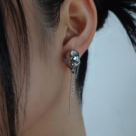 Elf Ear Devil Tassel Earrings
