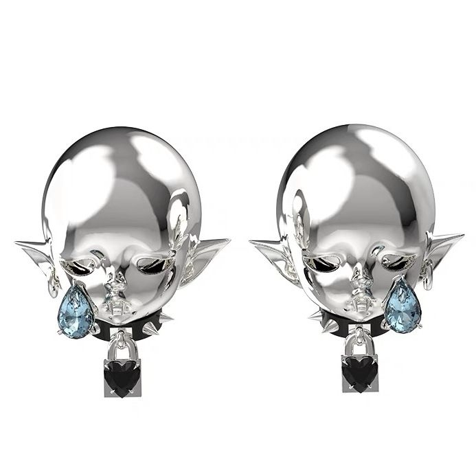 Elf Ear Teardrop Demon Earrings