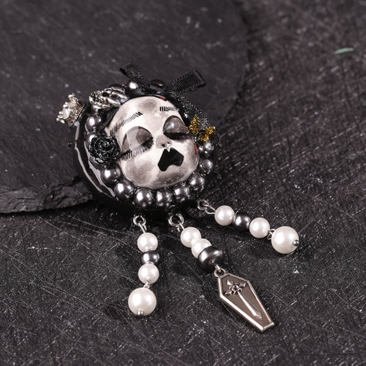 Gloomy Bone Coffin Brooch