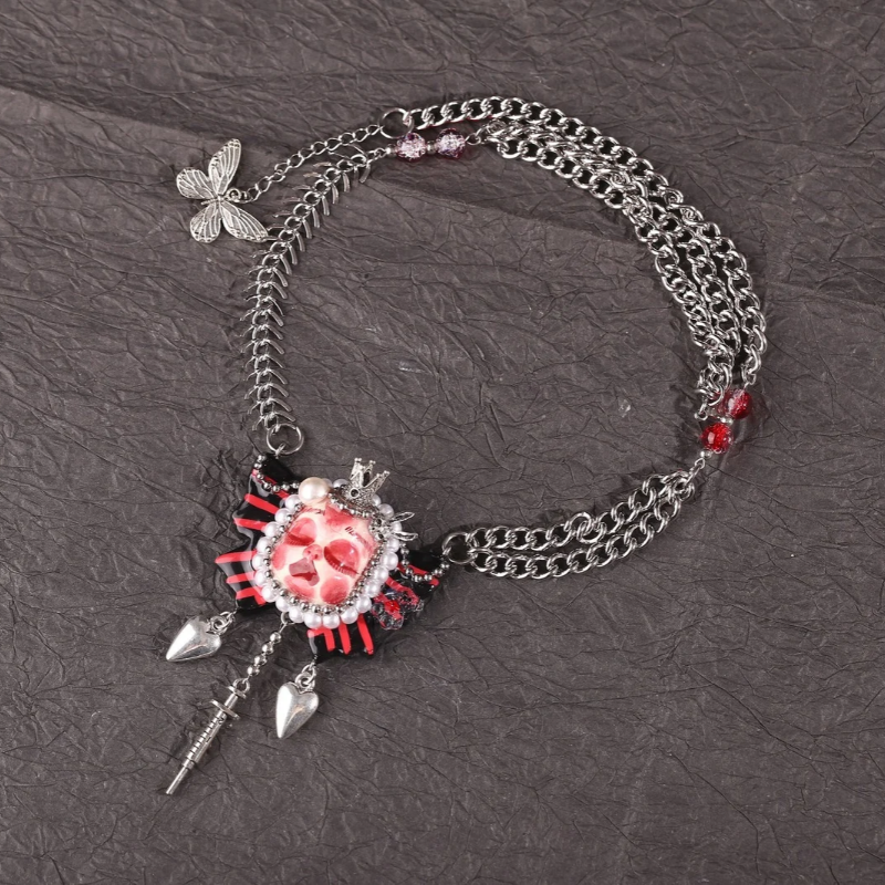 Handmade Dark Doll Necklace＆Choker