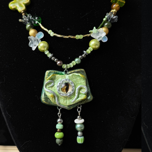 Magic Book Eyeball Handmade Necklace