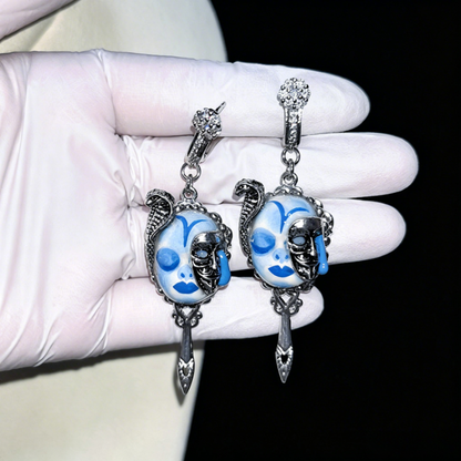Mystical Cobra Eye Sword Dangle Earring