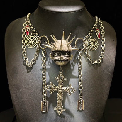 Gothic Punk Cross Necklace