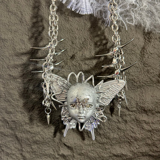 Mechanical Wind Butterfly Necklace