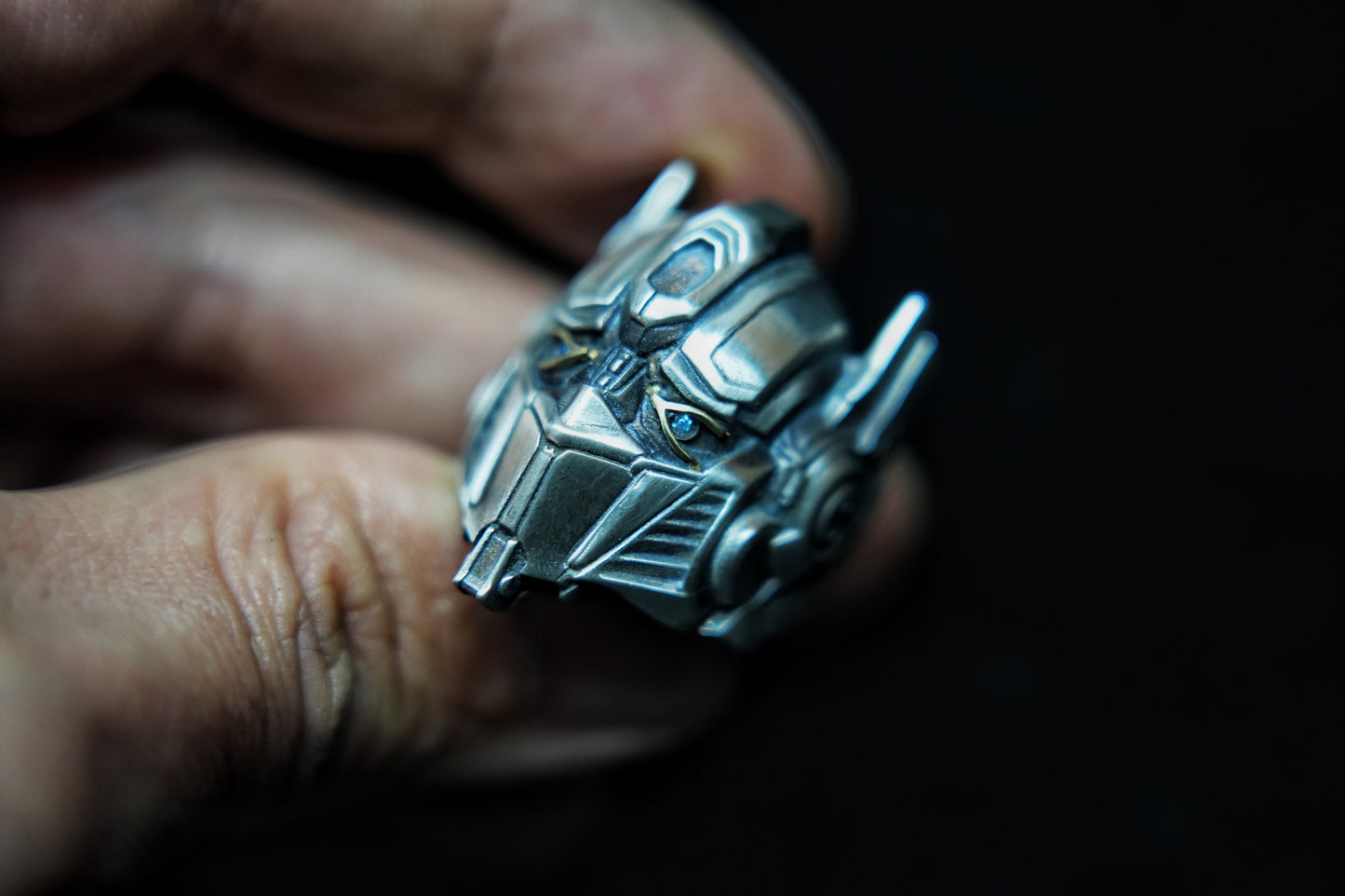 Optimus Prime Sterling Silver Ring
