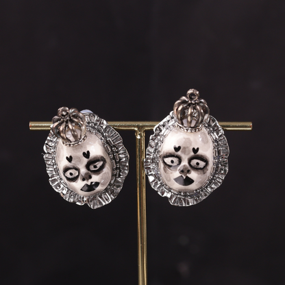 Purple Heart Crown Freak Baby Earrings