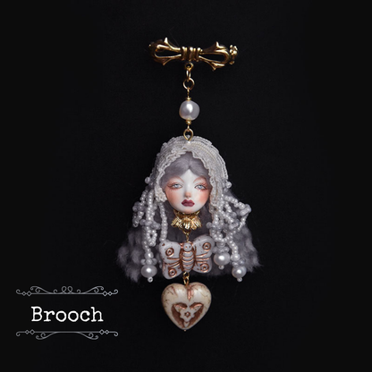 Handmade Vintage Lolita Doll Earrings