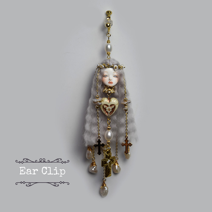 Vintage Handcrafted Cosette Doll Earrings