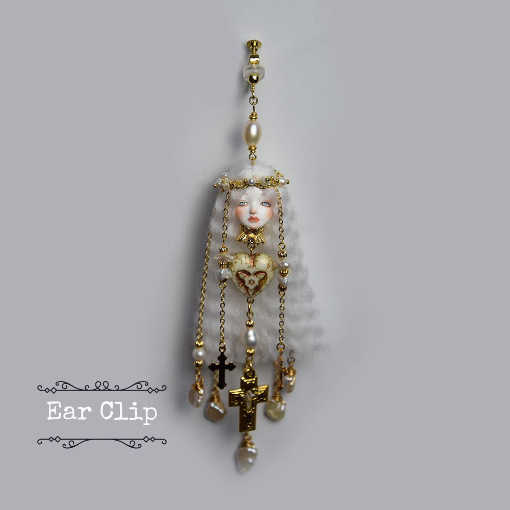 Vintage Handcrafted Cosette Doll Earrings
