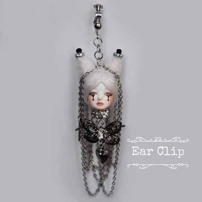 Handmade Long Tassel Chain Doll Earrings
