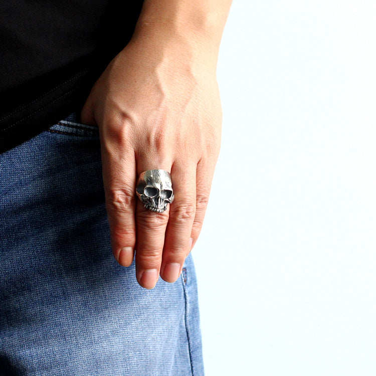 Tough Guy Big Skull Ring