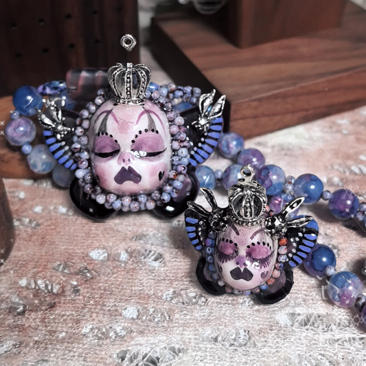 Violet Butterfly Slumber Gothic Doll Ring
