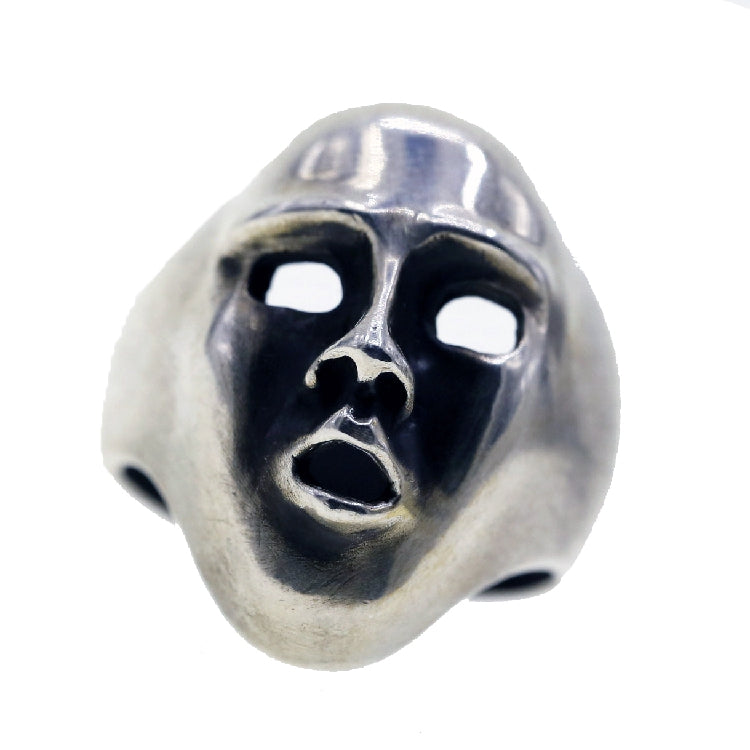 Garber Bwlll Mask Ring-Vrafi Jewery